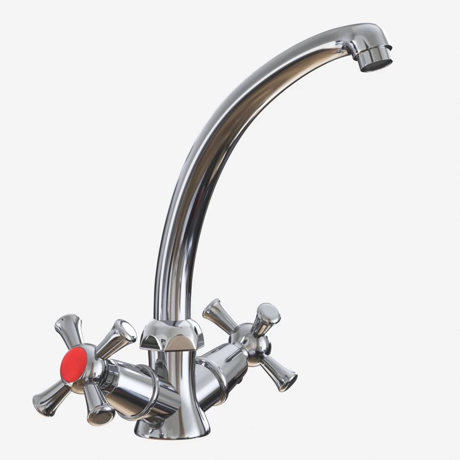 Смеситель для кухни MixLine ML10-03 522138 хром черный