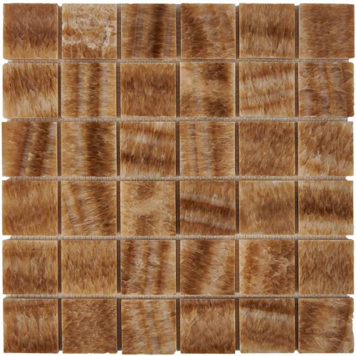 Мозаика из оникса Pixel mosaic Оникс Honey onyx чип 48x48 мм сетка Pix208 30,5х30,5 см