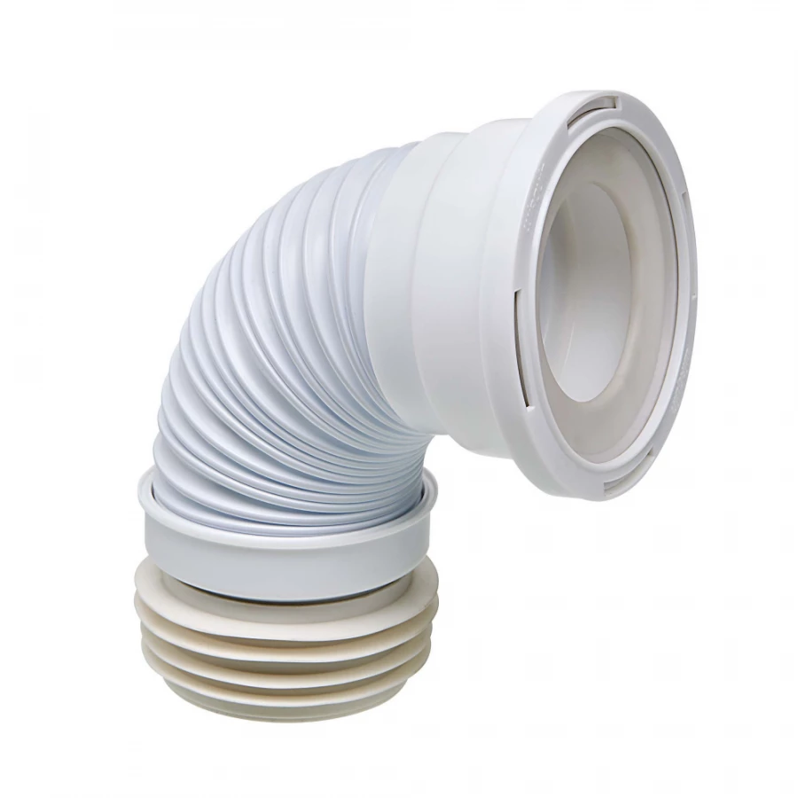 Труба для унитаза Wirquin гофрированная армированная L190-330 мм, D110 мм, PUSH-FIT 70984969 14х14,5