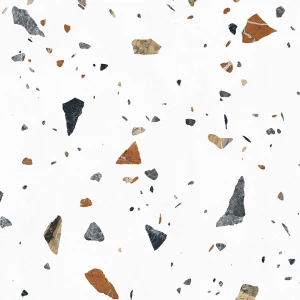 Керамогранит Laparet Terazzo Bianco карвинг матовый цветной 60х60 см