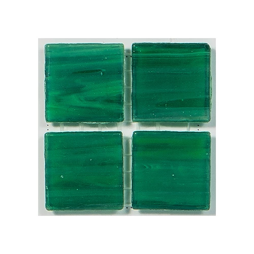 Стеклянная мозаика Rose Mosaic Gold Star сетка 2x2 глянцевая зеленая CA28rose 32,7х32,7 см