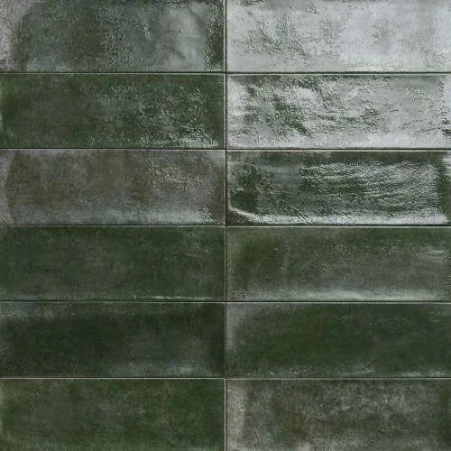 Плитка настенная Mainzu Village Palms матовая зеленая 30х10 см