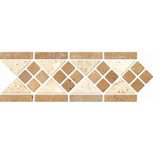Декор Stone4Home Toscana нат. травертин Mosaico 30,5х10 см