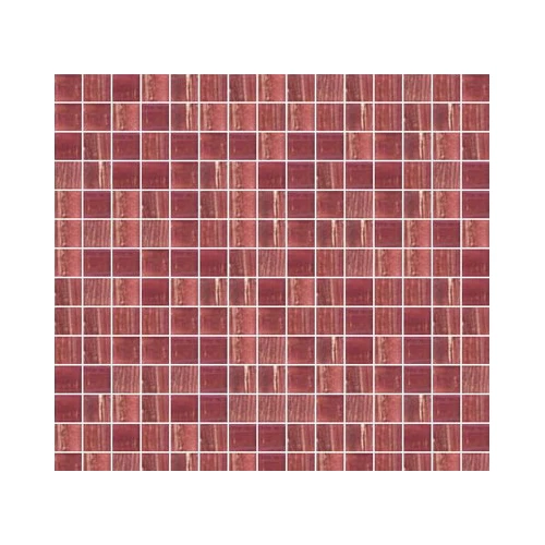 Мозаика стеклянная Trend Brillante Opale 265 тон 583179 с авантюрином 2x2 глянцевая красная Br265-pl-583179 31,6х31,6 см