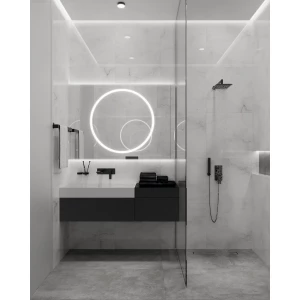 Керамогранит Arcadia Ceramica Anty Sky Grey Full Polished глянцевый светло-серый FP1023-A 60х60 см