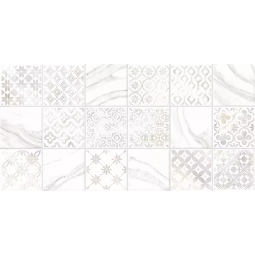 Плитка настенная Alma Ceramica Fresco рельефная глянцевая белая TWU2550FRC17 50х24,9 см