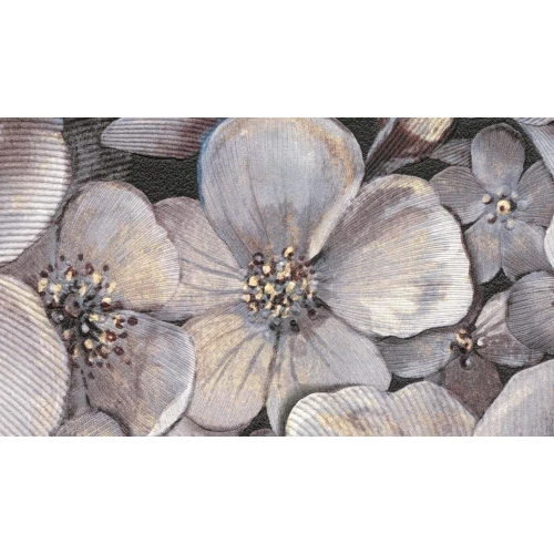 Обои винил на флизелине Marburg Floralia Синий Фиолетовый Бежевый Черный 33905 10,05x1,06 м