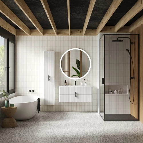 Модуль консольный Briz Бьянко левый белый матовый 35 см