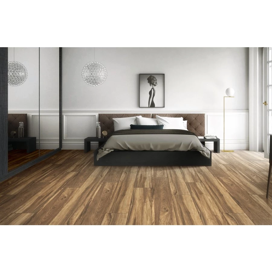 Керамогранит Bonaparte ZC1223082 Rect Matt матовый коричневый 120х20 см