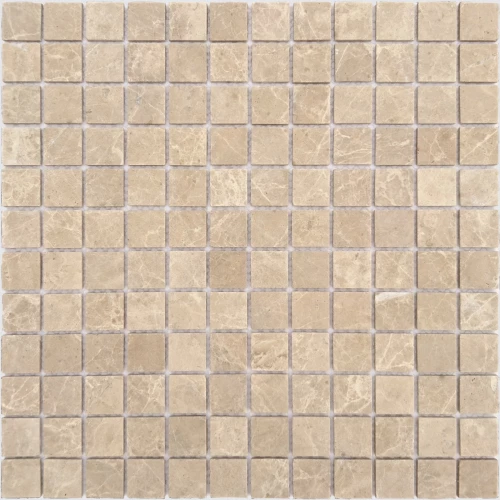Мозаика из натурального камня Caramelle Mosaic Emperador Light MAT жёлто-коричневый 29,8x29,8 см