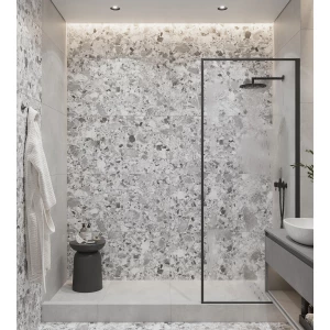 Керамогранит Creanza Terragona Silver Solido матовый с микрогранулами серый SL1004-A 120х60 см