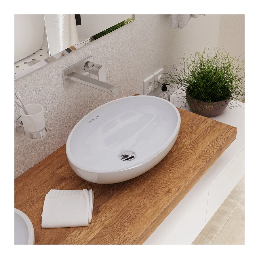 Раковина накладная Sanita Luxe Ringo RNGSLWB01