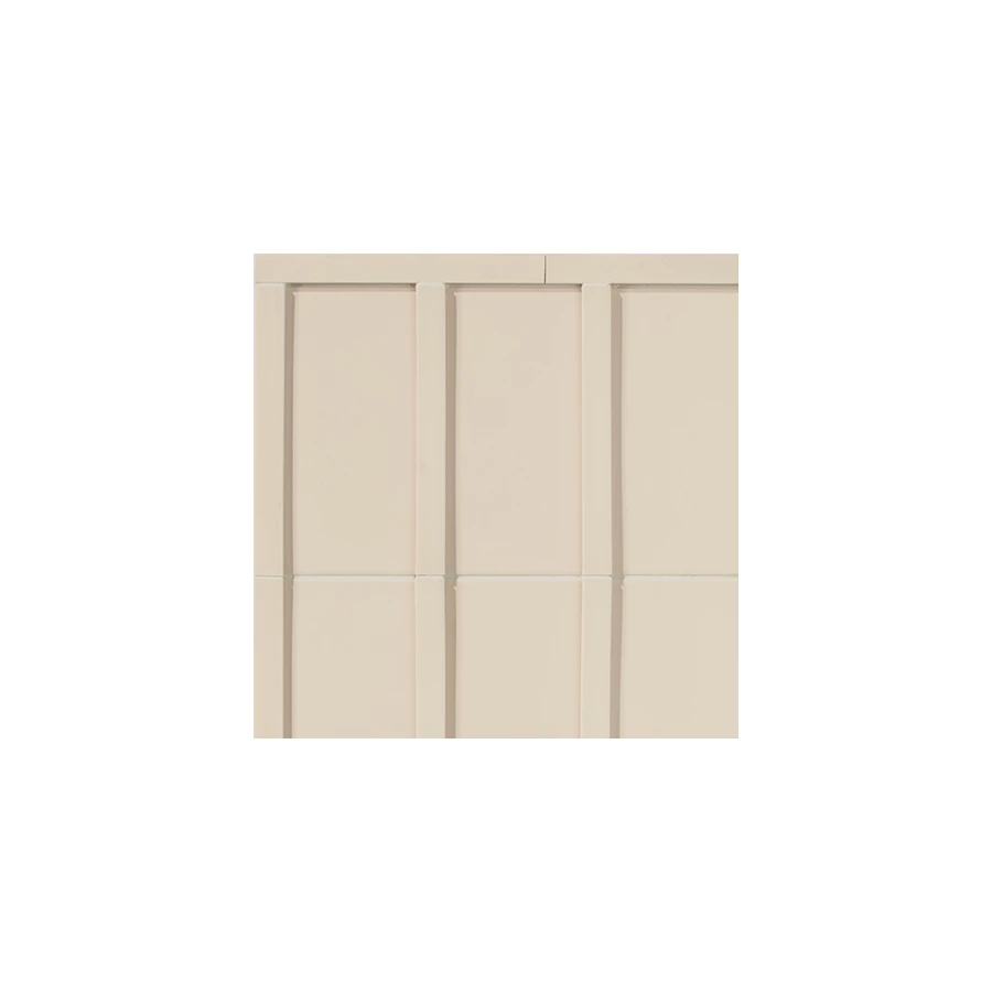 Плитка настенная Mutina Мотиво Вхите / Motivo White матовая бежевая BOV01 28х14 см