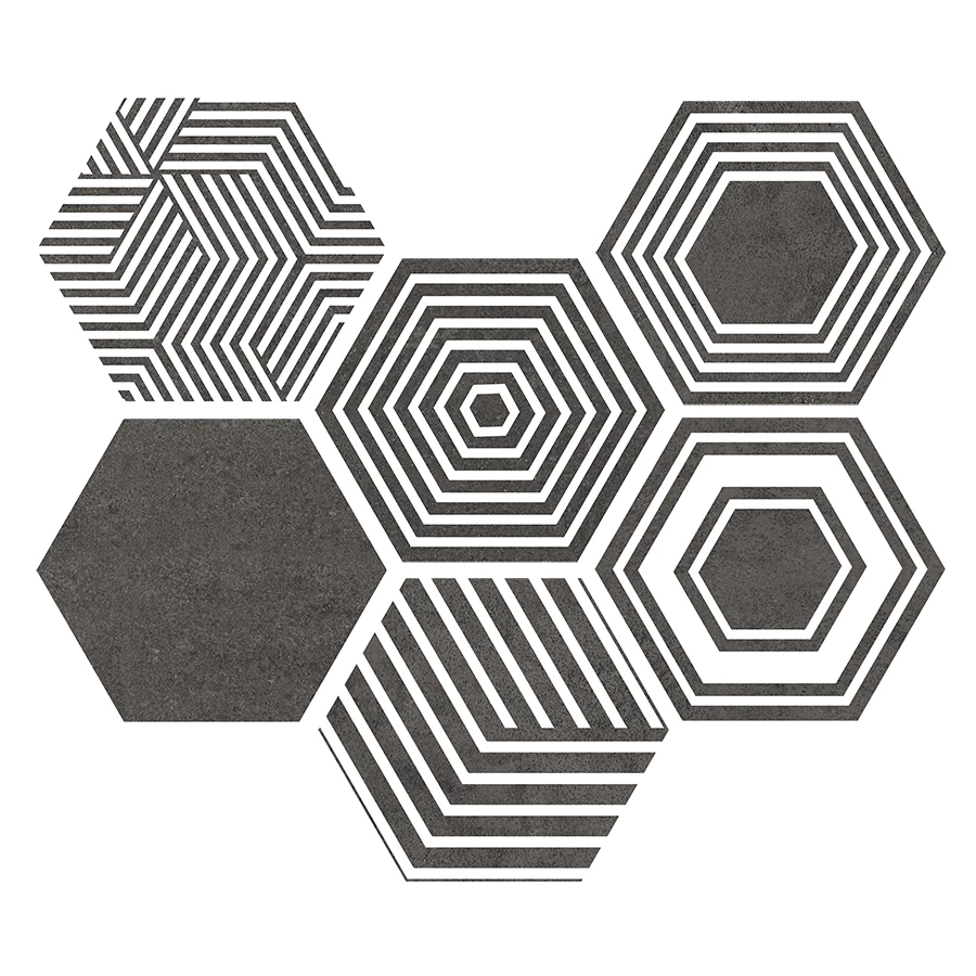 Керамогранит ITT Ceramic Pier17 Hexa Zinc 26,7х23,2 см