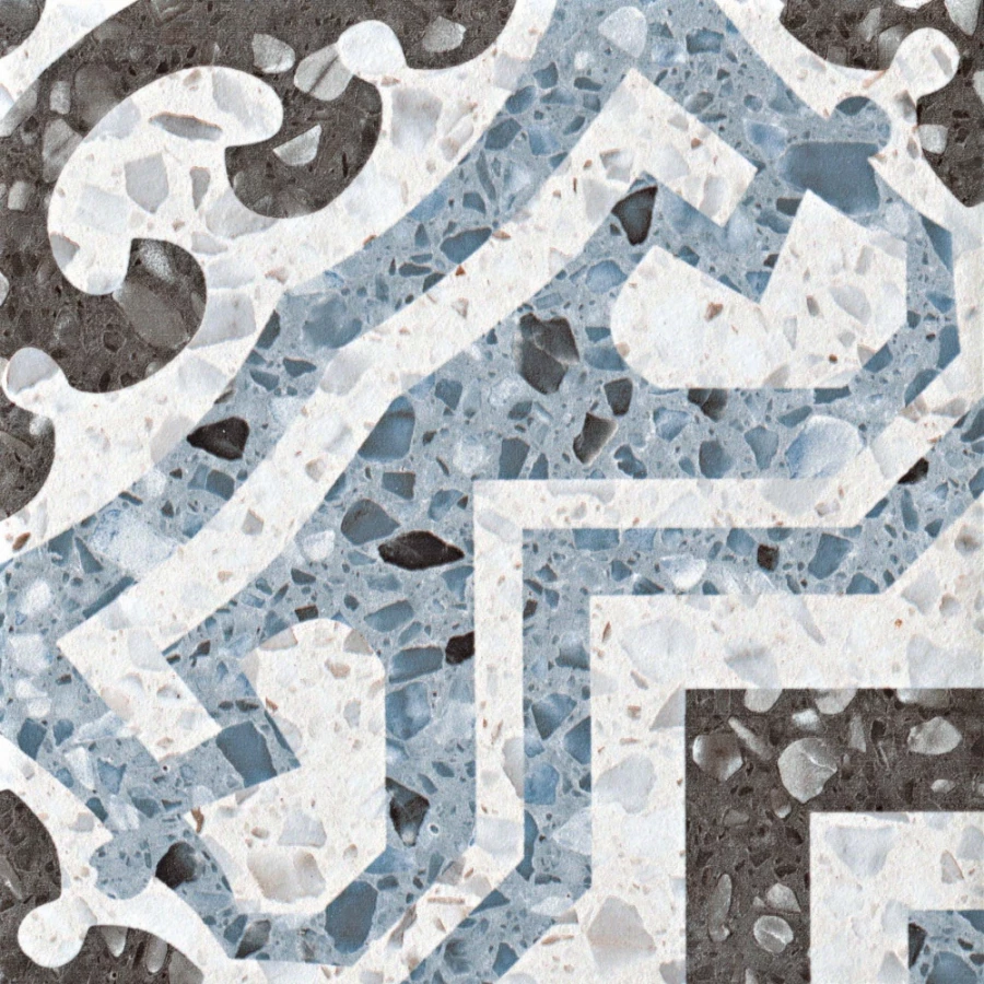 Керамогранит CIR Venezia Lido Blu матовый синий 1059945 20х20 см