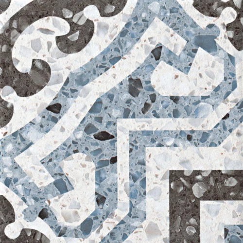 Керамогранит CIR Venezia Lido Blu матовый синий 1059945 20х20 см