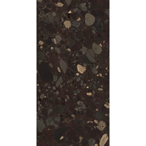 Керамогранит Seratonia Glossy Terra Premium Dark темно-коричневый 120х60 см