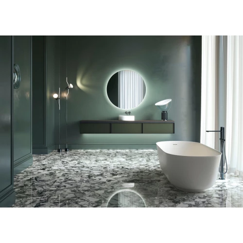 Ступень фронтальная Atlas Concorde Россия Форте деи Марми Елегант Греы / Forte dei Marmi Elegant Grey матовая серая 620070002393 160х33 см