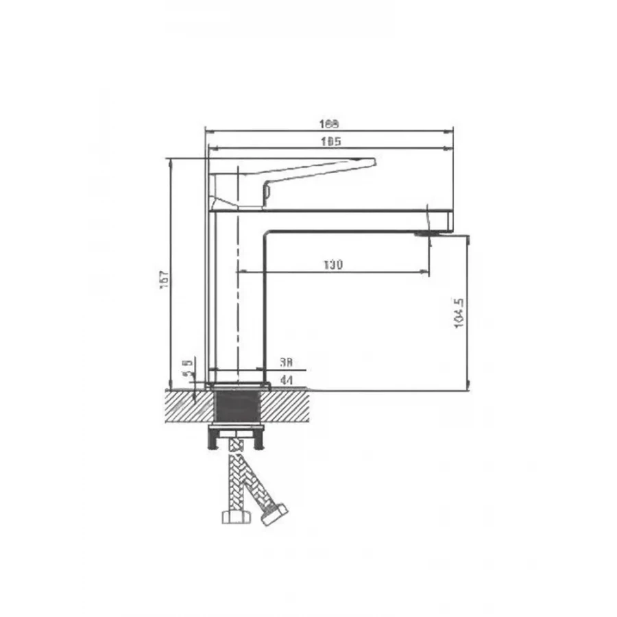 Смеситель для раковины Haiba белый HB10732-8