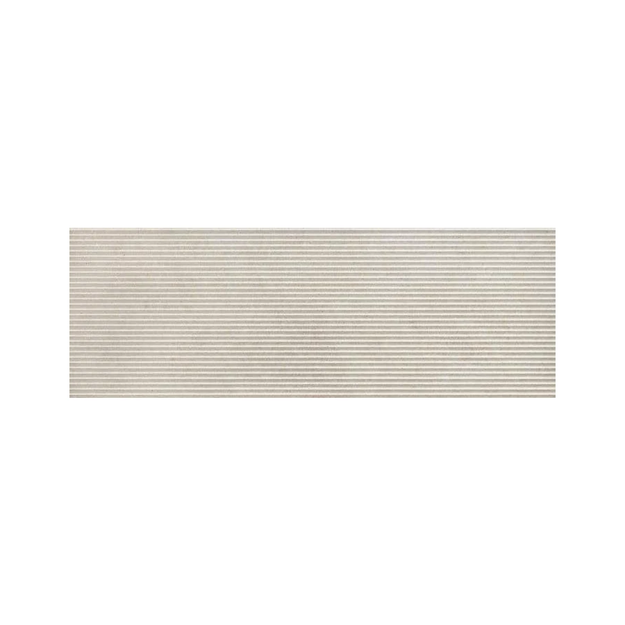 Плитка настенная Ragno Marazzi Travertino Wall Struttura 3D Pli Cross Bianco Rett матовая бежевая RCUR 120х40 см