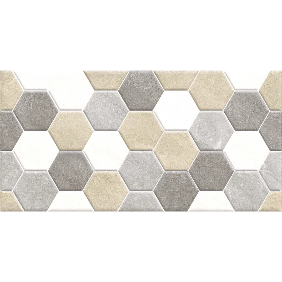 Плитка настенная ALMA Ceramica Savoy рельефная матовая многоцветная TWA3060SAV47 60х30 см