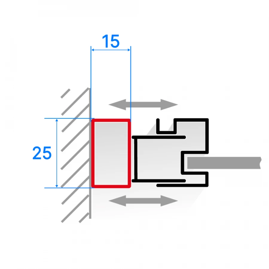 Профиль добавочный RGW A-03 41273020-01 2000 мм