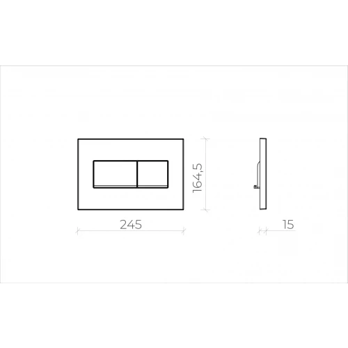 Кнопка смыва для инсталляции Creto Snap 2.0 белый глянцевый KL-CR-753-0