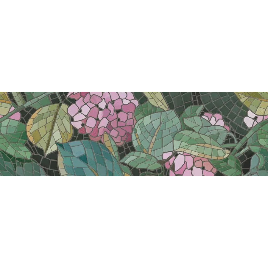 Плитка настенная Kerama Marazzi Альвао Бордюр глянцевый зеленый VT/A298/7000 20x6,3 см