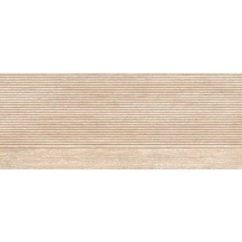 Плитка настенная Porcelanosa Таранто Марфил Стрипе / Taranto Marfil Stripe матовая бежевая 100371178 150х59,6 см