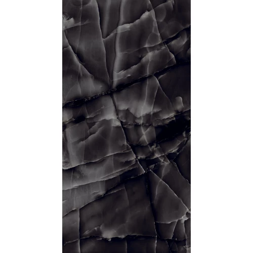 Керамогранит Arcadia Ceramica Onyx Black High Gloss чёрный HG2009-A 120х60 см