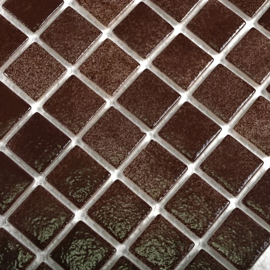 Мозаика Bonaparte Стеклянная мозаика Atlantis Choko 24х24 глянцевая коричневая 31,5х31,5 см