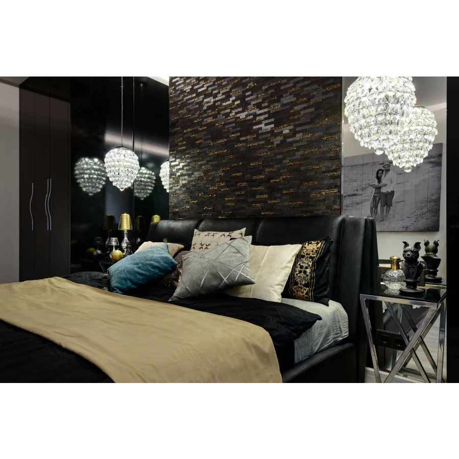 Мозаика Orro Mosaic Лава Блэк 50х20 100х20 матовая черная 30х30 см