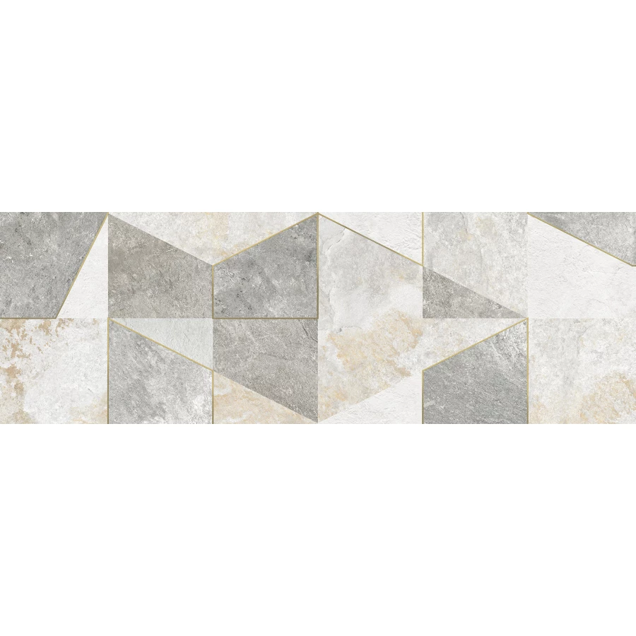 Плитка настенная ALMA Ceramica Land матовая серая TWU3090LAN17R 90х30 см