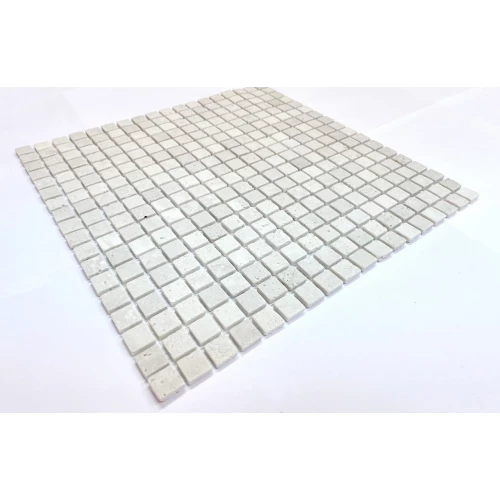 Мозаика Orro Mosaic Стоне Травертин 15х15 матовый серый 30,5х30,5 см