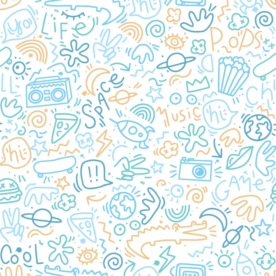 Обои флизелин Ugepa My Kingdom M45701 Голубой Белый Коричневый 10,05x0,53 м