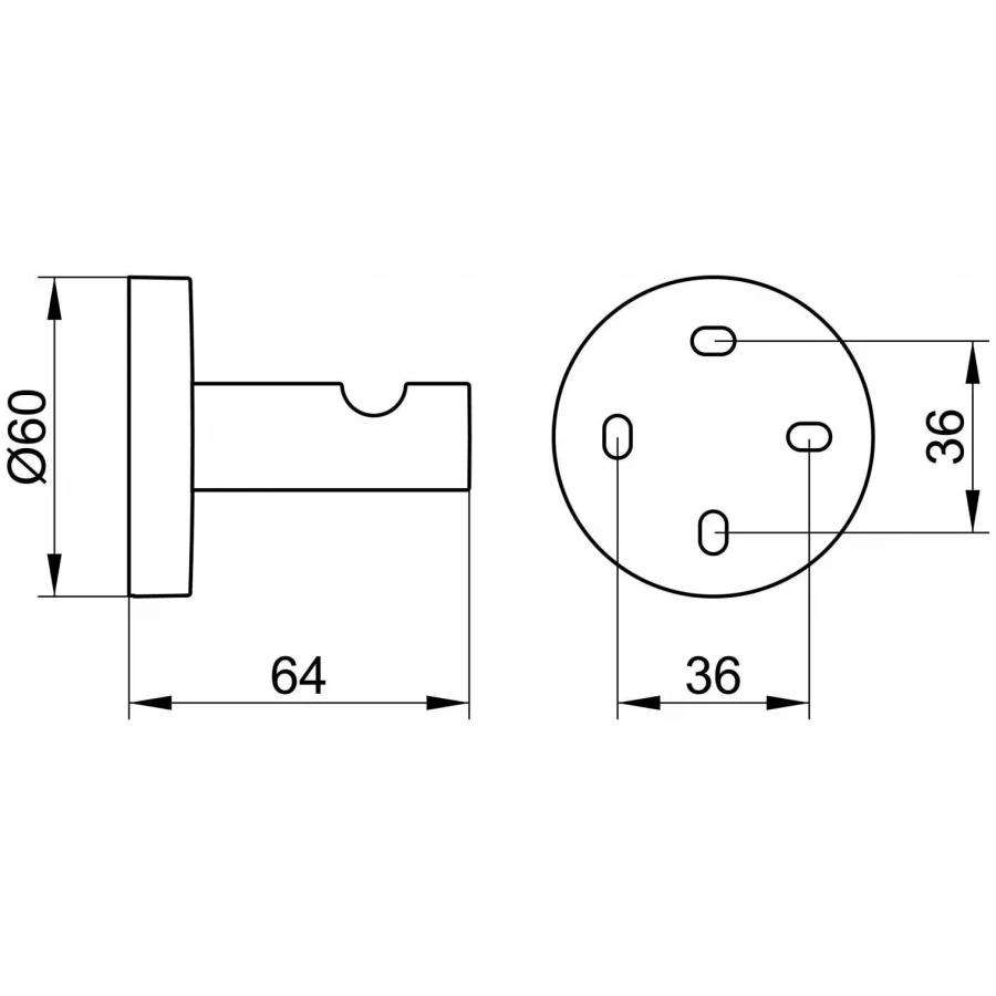 Крючок для полотенца Keuco Edition 90 хром 19014010000