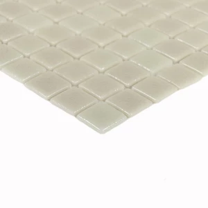 Мозаика Bonaparte Стеклянная мозаика Atlantis Bianco 24х24 глянцевая белая 31,5х31,5 см