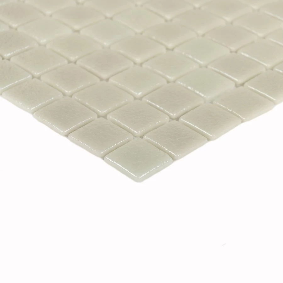 Мозаика Bonaparte Стеклянная мозаика Atlantis Bianco 24х24 глянцевая белая 31,5х31,5 см