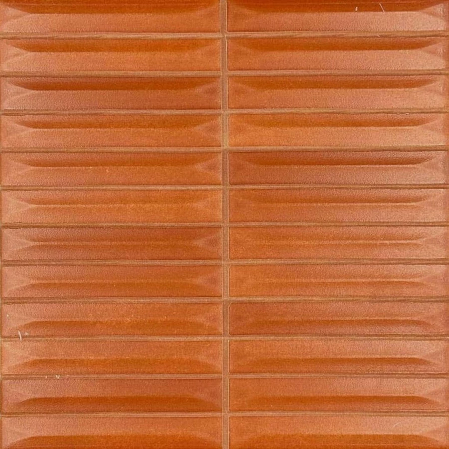 Плитка настенная Vilar Albaro Terre Arrow Tandoori 10х1,5 матовая терракотовая 20х20 см