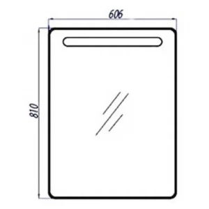Зеркальный шкаф Акватон Америна 60 левый 1A135302AM01L 60x81 см