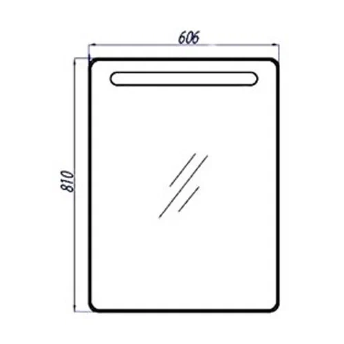 Зеркальный шкаф Акватон Америна 60 левый 1A135302AM01L 60x81 см
