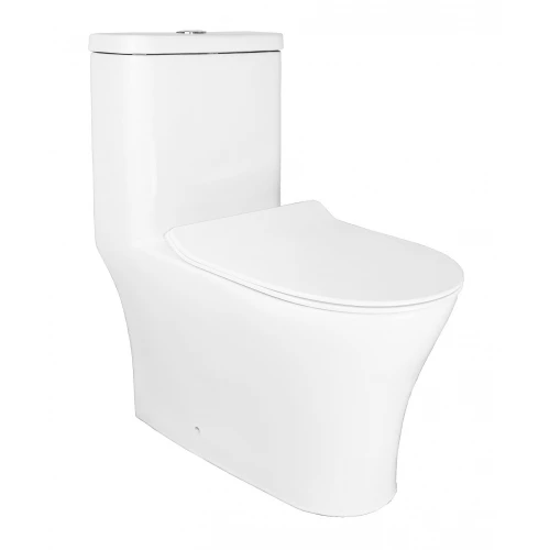 Унитаз-моноблок Azario SAFI безободковый в комплекте с сиденьем микролифт AZ-0852 70x36.5x76.5 см