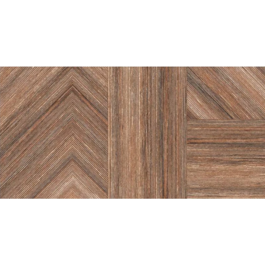 Керамогранит ITC Forked Wood матовый коричневый 120х60 см