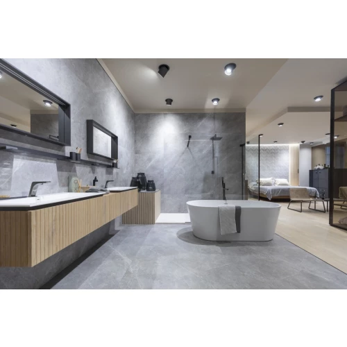 Плитка настенная Porcelanosa Мйстис Грей / Mystic Grey матовая серая 100336876 150х59,6 см
