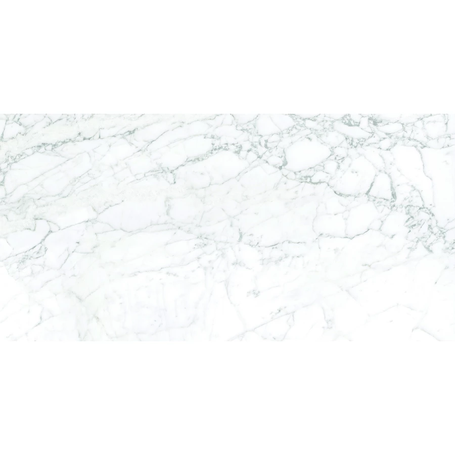 Керамогранит lamore Ceramic Gloss 60х120 Stark Statuario глянцевый бело-серый 60/120-057 120х60 см