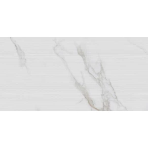 Керамогранит Neodom Classic Marble Statuario Irish Gold Linear Matt матовый белый N20575 120х60 см