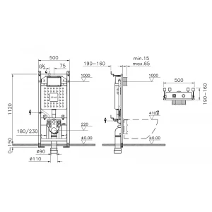 Комплект Vitra Integra Round унитаз подвесной безободковый с тонким сиденьем МЛ инсталляция панель смыва глянец хром 9856B003-7205