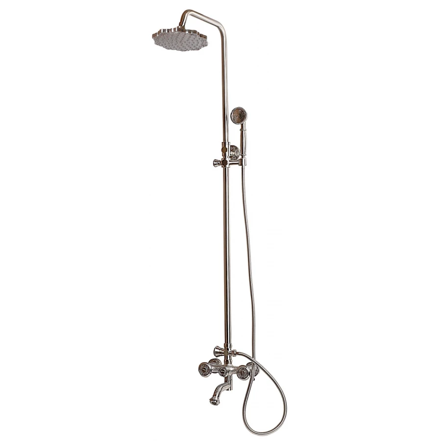 Душевая стойка Milacio Baroque серебро MC.100.1SL