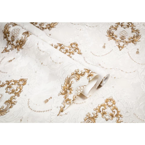 Обои флизелиновые Palitra Life Andijana бежевые PL72467-12 1,06х10,05 м