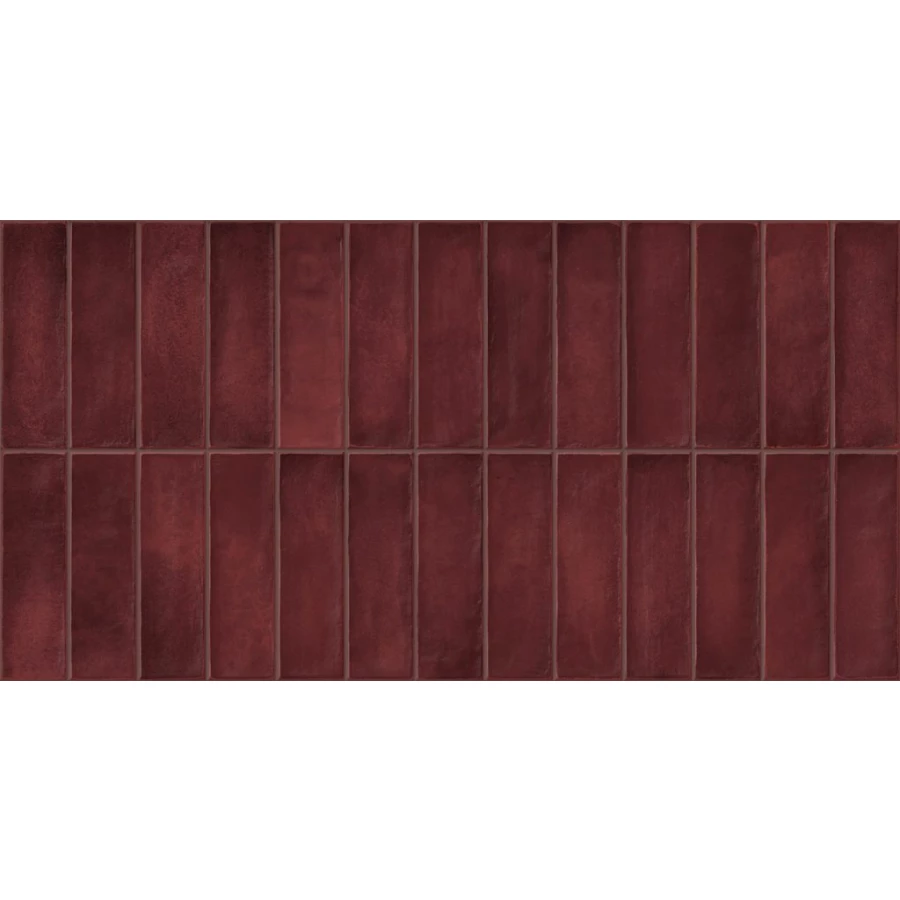 Керамогранит Gayafores Artis Deco Plus Burdeos глянцевый бордовый 62,5х32 см